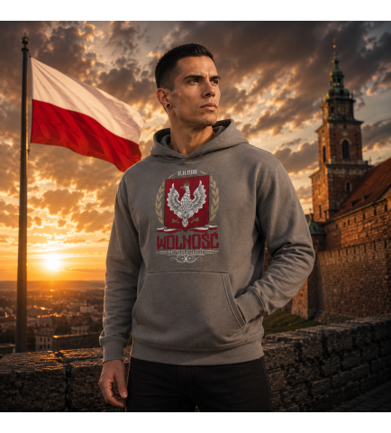 Bluza z kapturem  WOLNOŚĆ